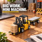 Mini RC Forklift, 1:64 Scale Remote Control Model | Tiny Torquez