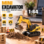 Mini RC Excavator, 1:64 Scale | Tiny Torquez