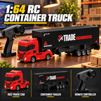 Red & Black Mini RC Truck & Trailer | Tiny Torquez