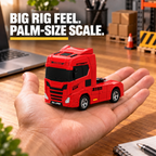 Red & Black Mini RC Truck & Trailer | Tiny Torquez