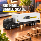 Black & White Mini RC Truck & Trailer | Tiny Torquez