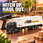 Black & White Mini RC Truck & Trailer | Tiny Torquez