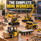 Mini RC Excavator, 1:64 Scale | Tiny Torquez