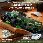 1: 64 Mini Climbing Remote Control Car With Trailer Full Scale Off-road Vehicle Children Toy Model Christmas Gift