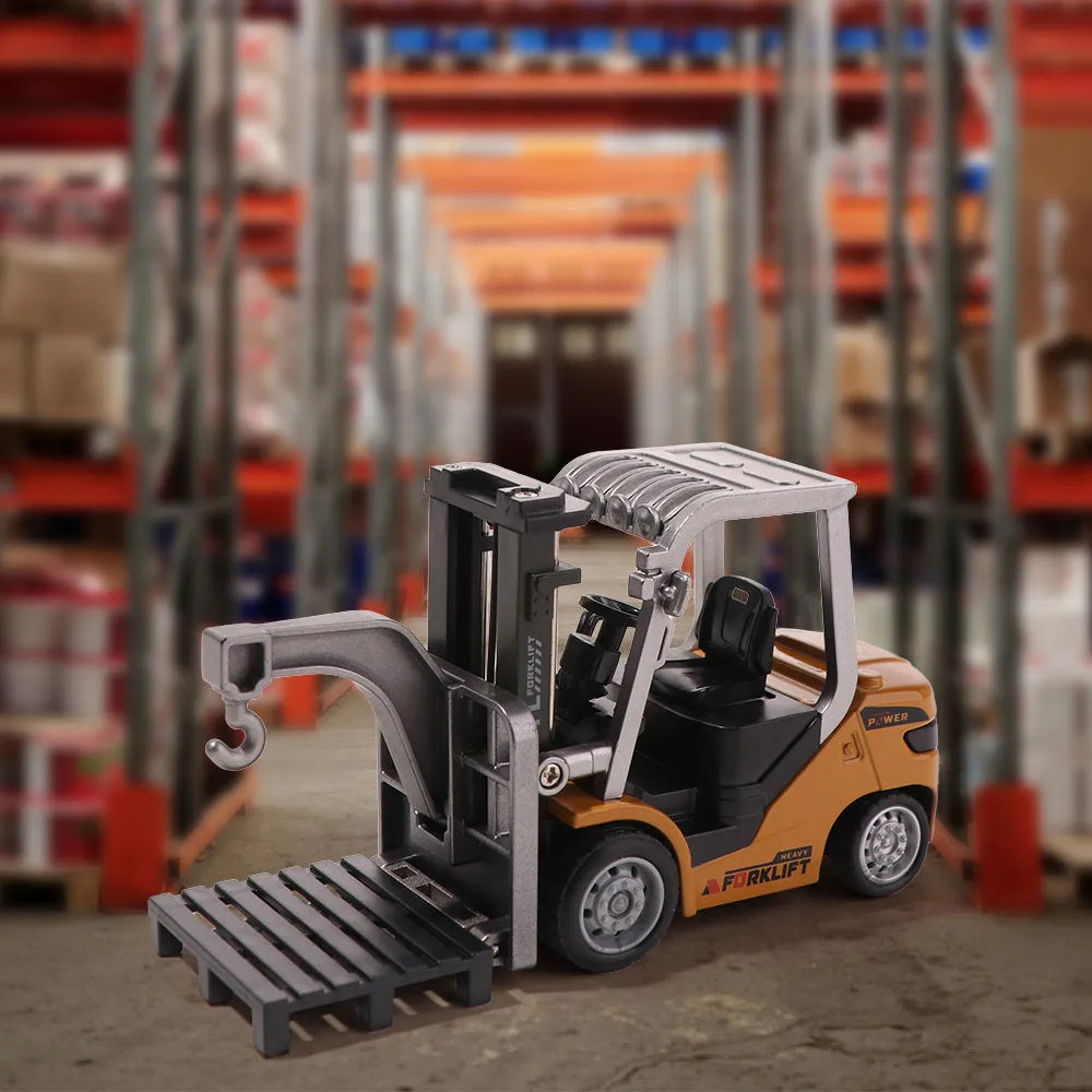 Full Proportion Remote Control Forklift Variable Speed Lighting Effects Alloy Forklift 2.4g Remote Sound Effects Rc Forklift