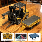 Full Proportion Remote Control Forklift Variable Speed Lighting Effects Alloy Forklift 2.4g Remote Sound Effects Rc Forklift
