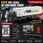 Black & White Mini RC Truck & Trailer | Tiny Torquez