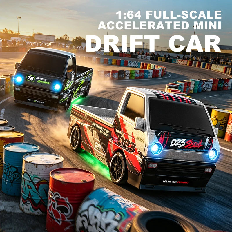 1:64 Desktop Drift Racing Car, 4WD Cool Mini Stunt RC Drift Car With Rechargeable Battery, Holiday Gift For Kids
