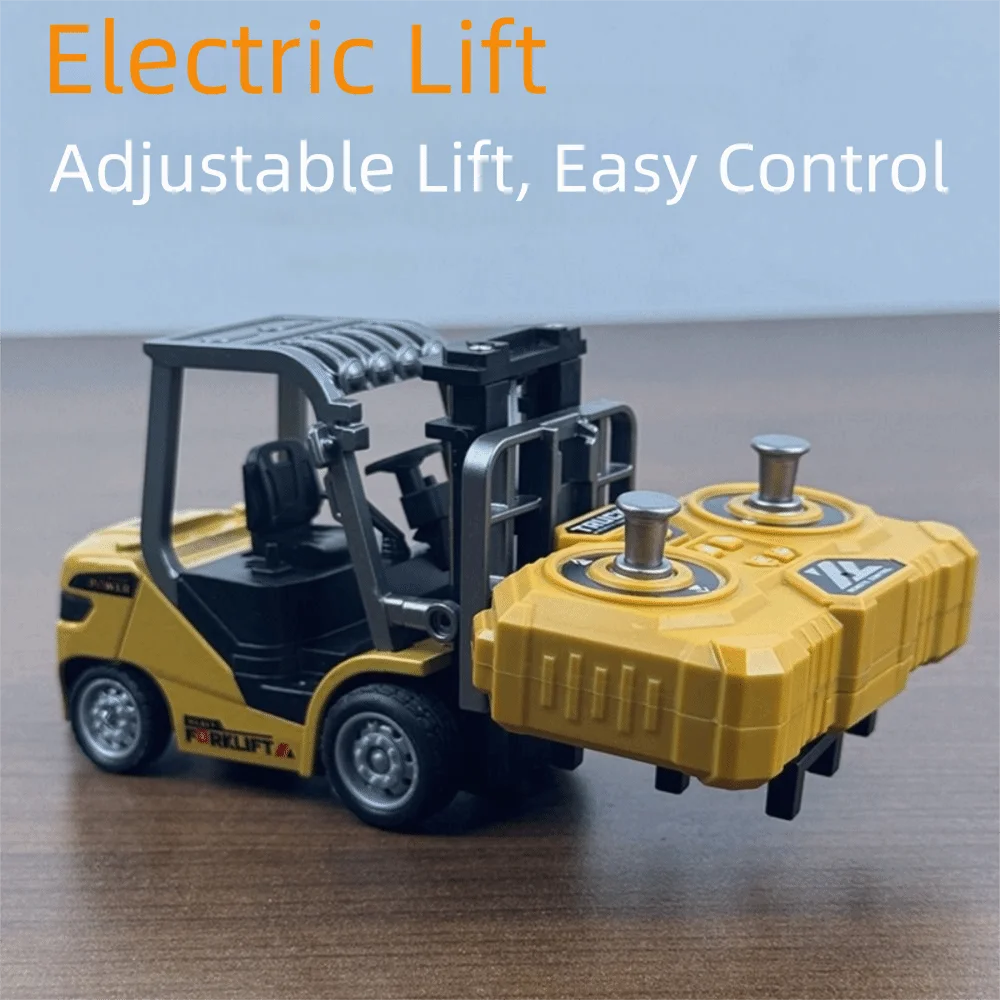Full Proportion Remote Control Forklift Variable Speed Lighting Effects Alloy Forklift 2.4g Remote Sound Effects Rc Forklift