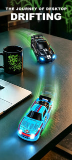 1:64 Desktop Drift Racing Car, 4WD Cool Mini Stunt RC Drift Car With Rechargeable Battery, Holiday Gift For Kids