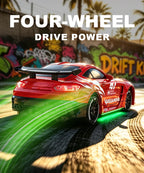 1:64 Desktop Drift Racing Car, 4WD Cool Mini Stunt RC Drift Car With Rechargeable Battery, Holiday Gift For Kids