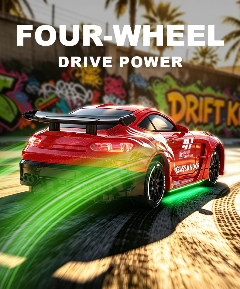 1:64 Desktop Drift Racing Car, 4WD Cool Mini Stunt RC Drift Car With Rechargeable Battery, Holiday Gift For Kids