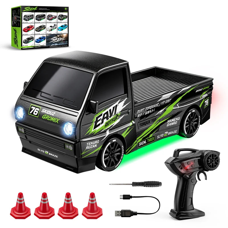 Mini RC 4WD Drift Car, 1:64 Scale | Tiny Torquez