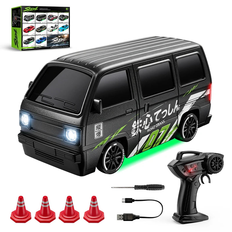 1:64 Desktop Drift Racing Car, 4WD Cool Mini Stunt RC Drift Car With Rechargeable Battery, Holiday Gift For Kids