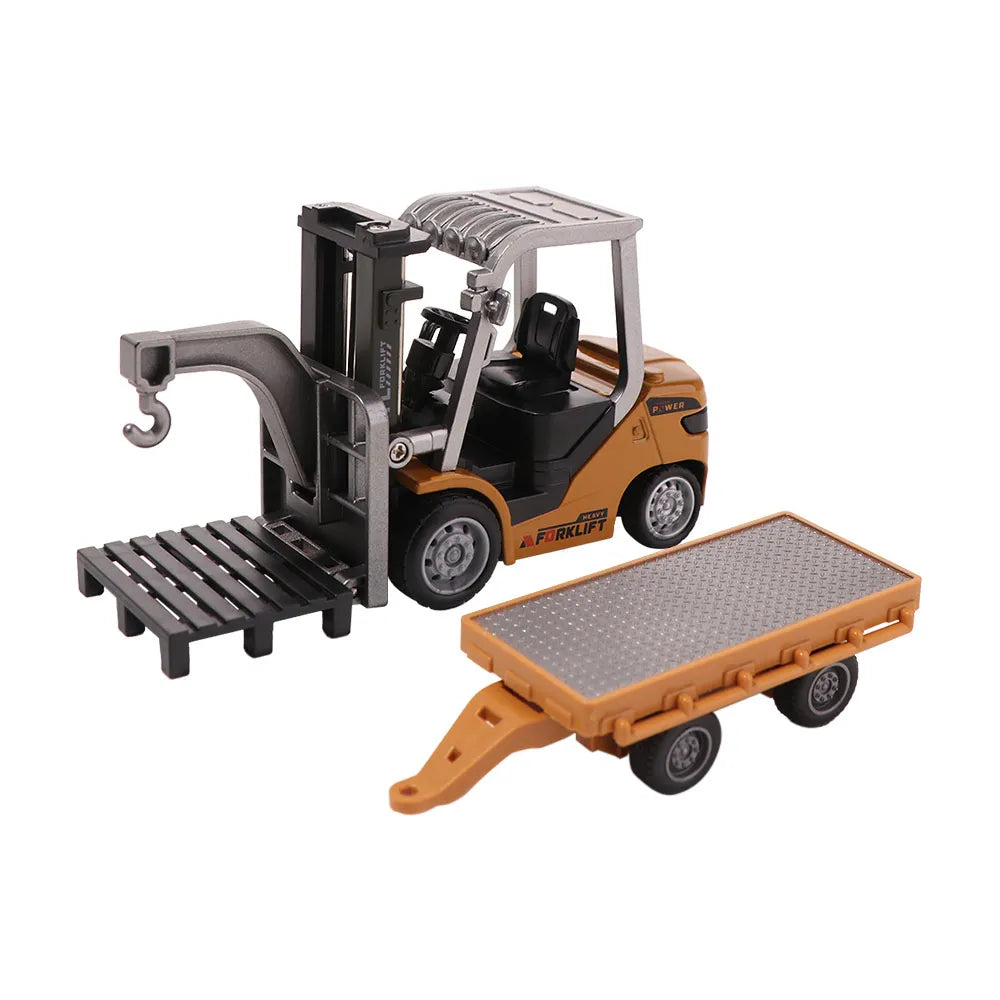 Full Proportion Remote Control Forklift Variable Speed Lighting Effects Alloy Forklift 2.4g Remote Sound Effects Rc Forklift