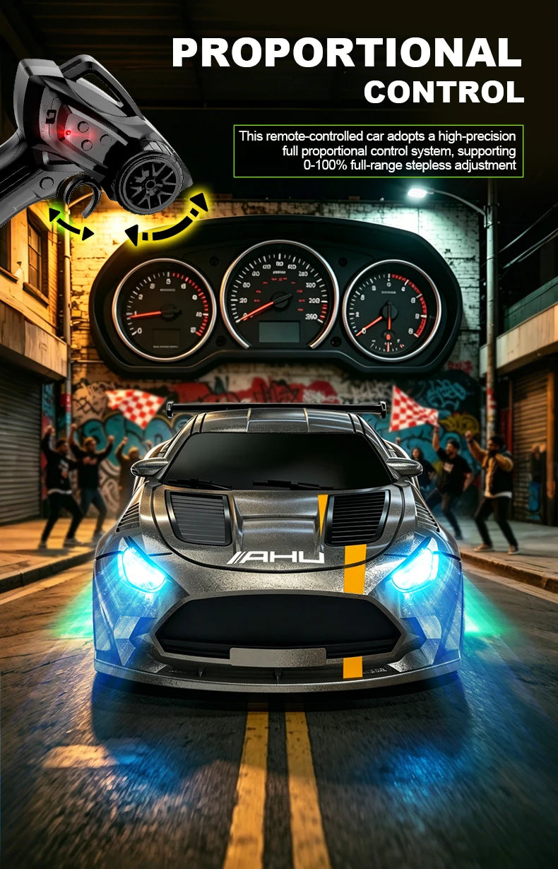 1:64 Desktop Drift Racing Car, 4WD Cool Mini Stunt RC Drift Car With Rechargeable Battery, Holiday Gift For Kids