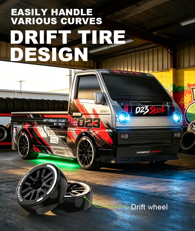1:64 Desktop Drift Racing Car, 4WD Cool Mini Stunt RC Drift Car With Rechargeable Battery, Holiday Gift For Kids
