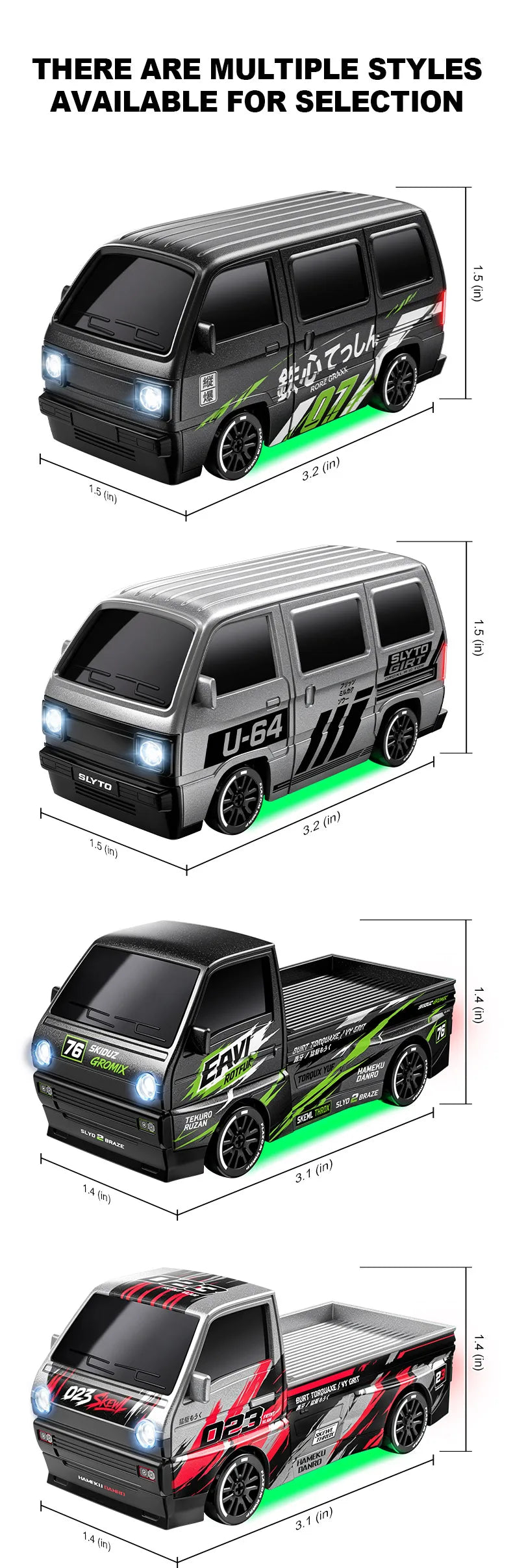 1:64 Desktop Drift Racing Car, 4WD Cool Mini Stunt RC Drift Car With Rechargeable Battery, Holiday Gift For Kids