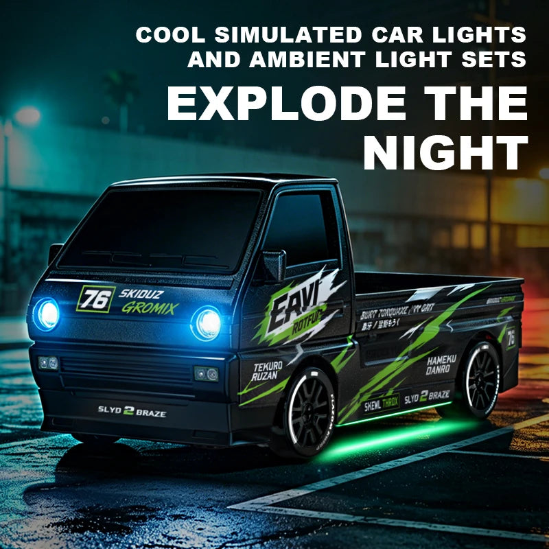 1:64 Desktop Drift Racing Car, 4WD Cool Mini Stunt RC Drift Car With Rechargeable Battery, Holiday Gift For Kids
