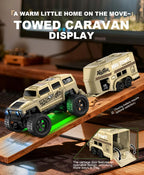 1: 64 Mini Climbing Remote Control Car With Trailer Full Scale Off-road Vehicle Children Toy Model Christmas Gift