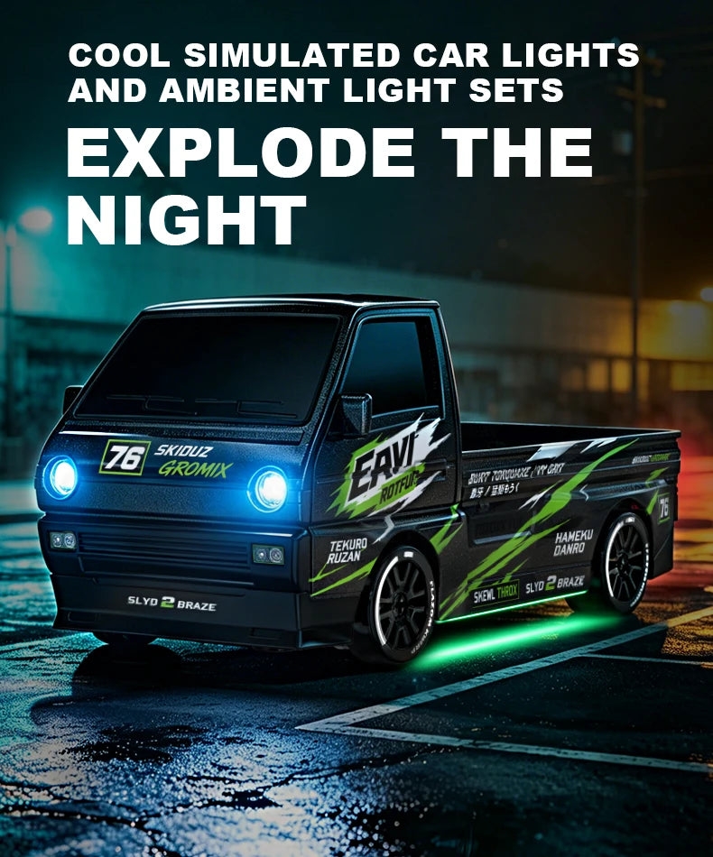 1:64 Desktop Drift Racing Car, 4WD Cool Mini Stunt RC Drift Car With Rechargeable Battery, Holiday Gift For Kids