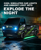 1:64 Desktop Drift Racing Car, 4WD Cool Mini Stunt RC Drift Car With Rechargeable Battery, Holiday Gift For Kids