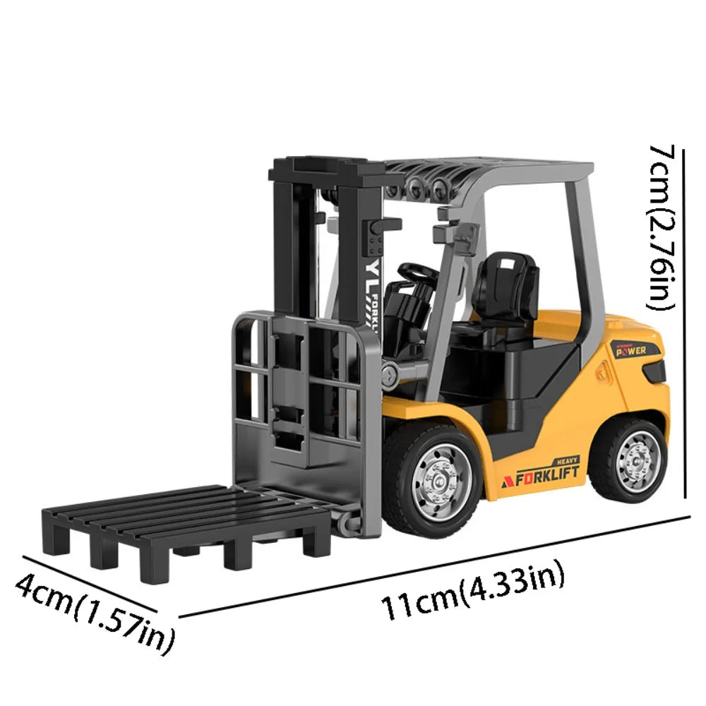 Full Proportion Remote Control Forklift Variable Speed Lighting Effects Alloy Forklift 2.4g Remote Sound Effects Rc Forklift